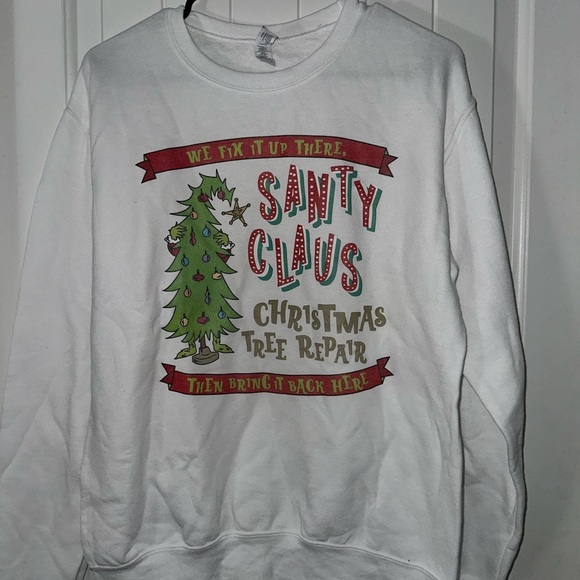 Jerzees Tops - White Christmas Tree Repair Sweatshirt